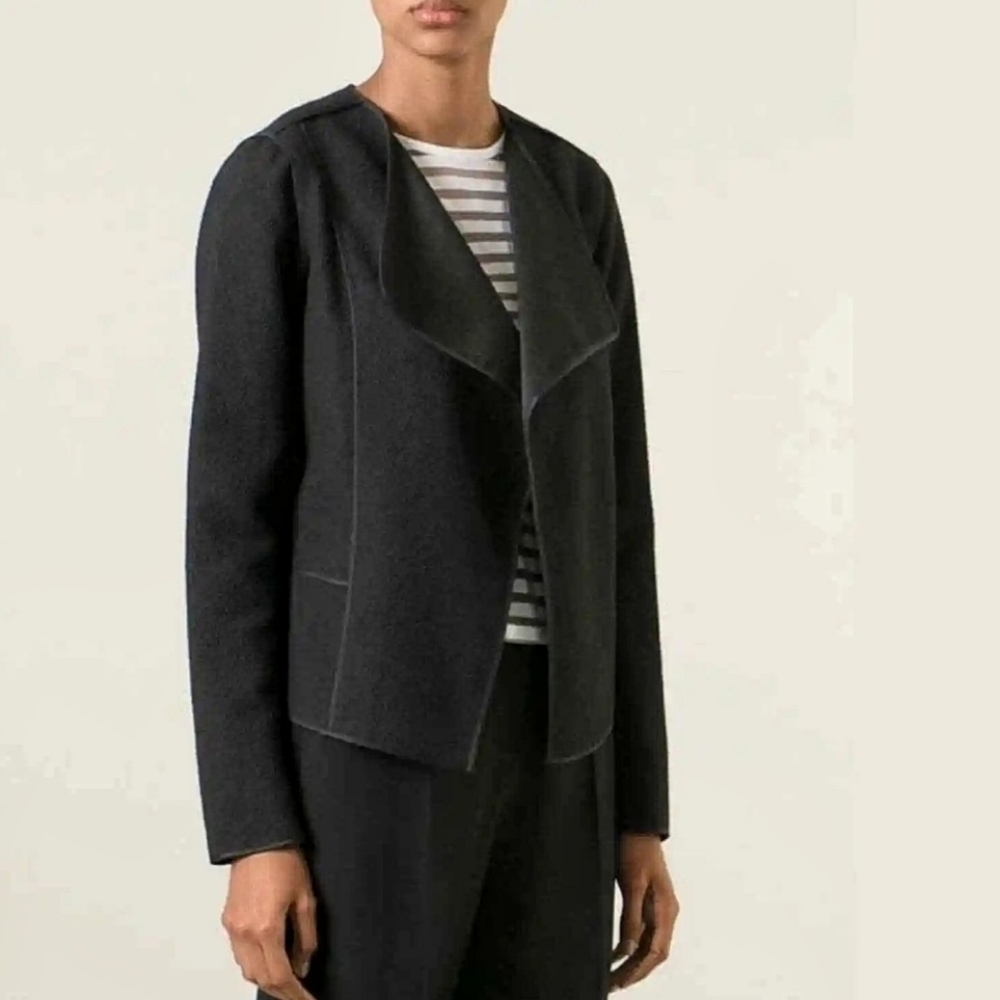 🌸 Vince |Textured Navy‎ Lapel Blazer XS